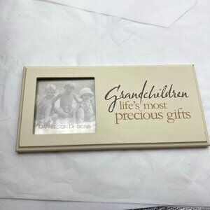 Grandparents Picture Frame Grandchildren Lives Most‎ Precious Gifts White Wood